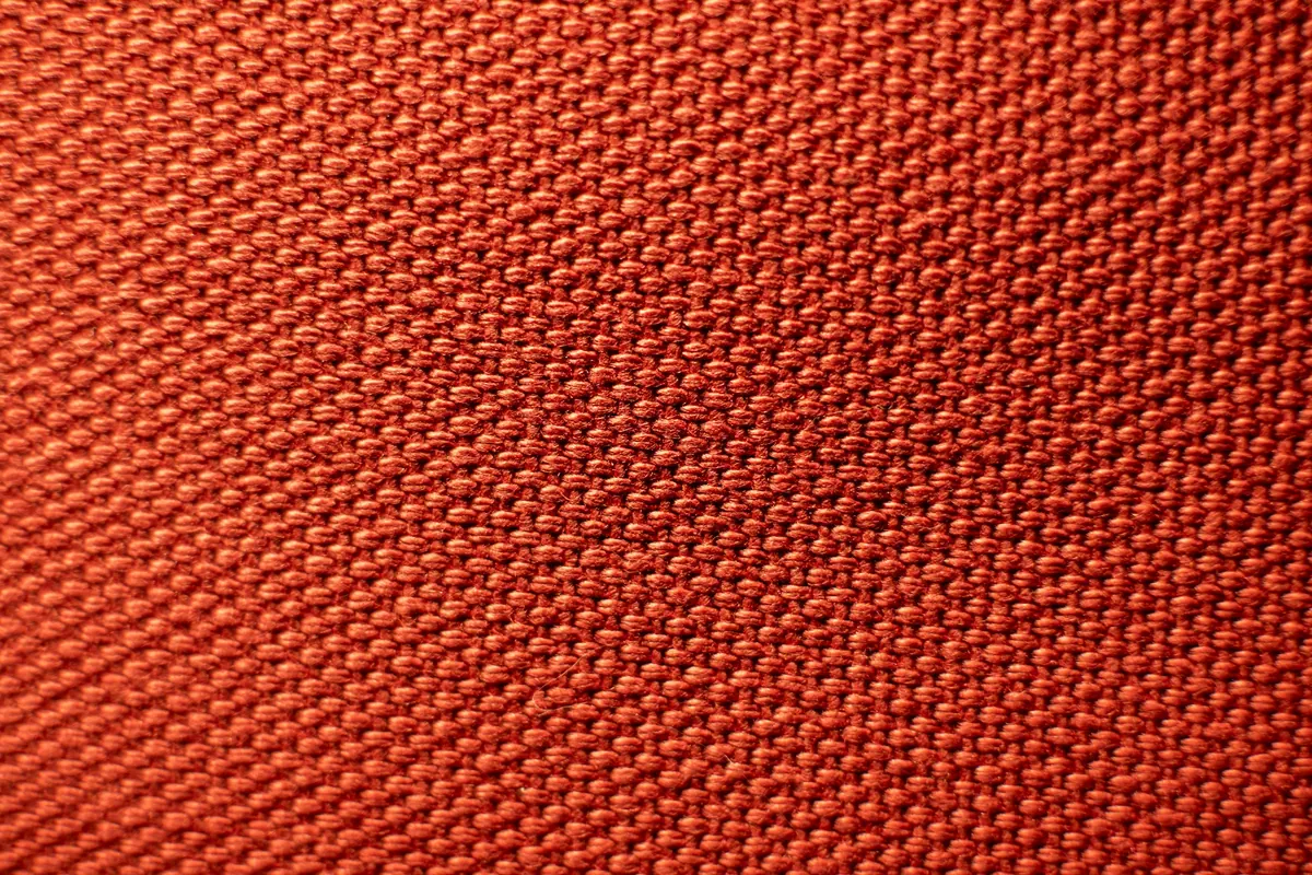 Detailed view of fabric weave used for textile specification discussions